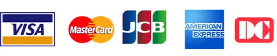 VISA・MasterCard・JCB・American Express・DC